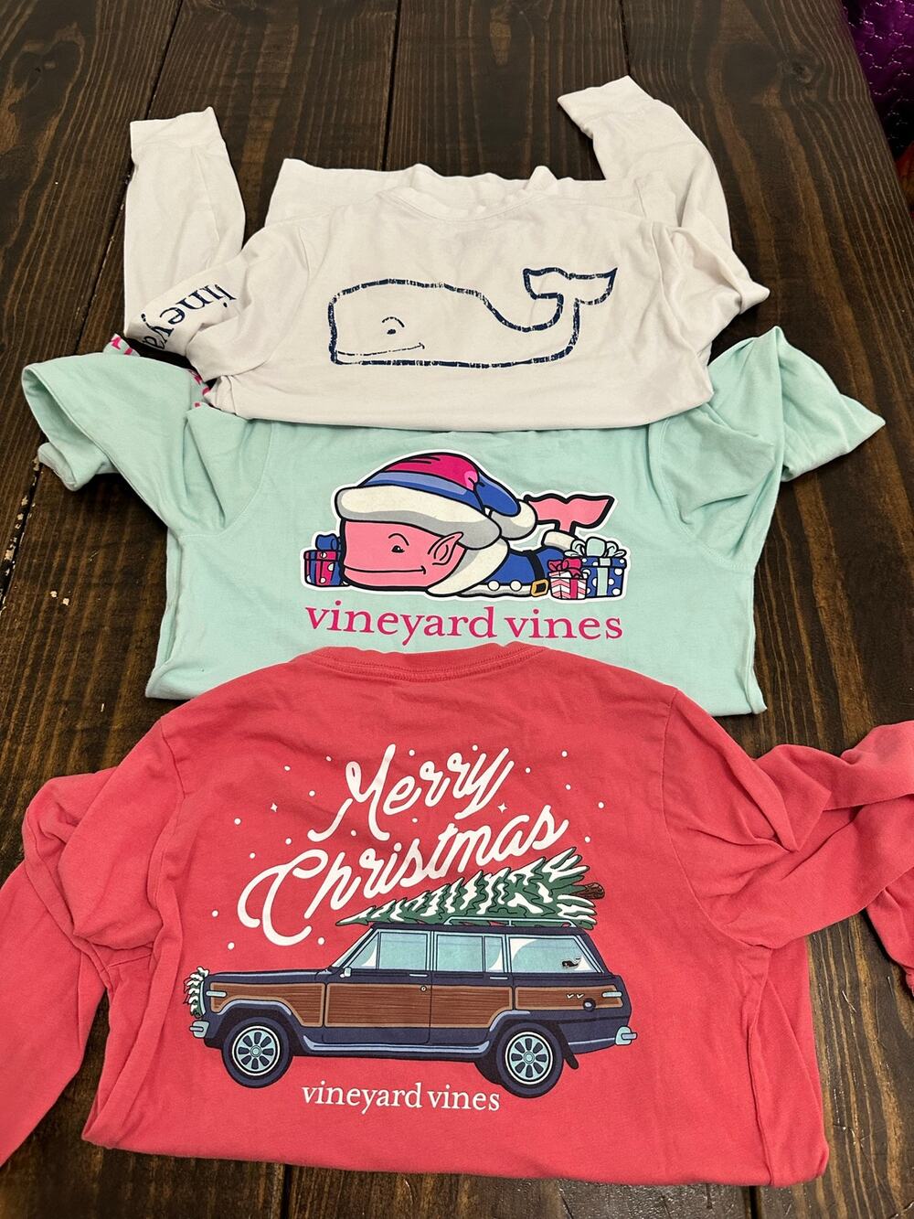Vineyard vines long sleeve bundle of 3 SIZE S